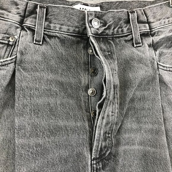 AGOLDE Denim High-Rise Button Fly Straight Leg jean size 29 - Picture 3 of 11